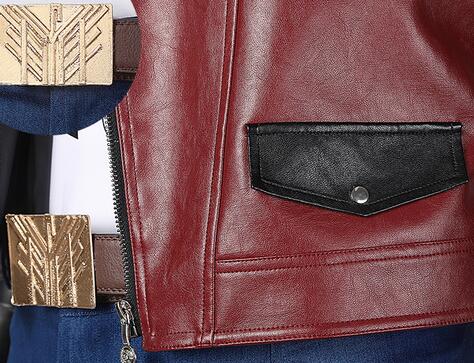 Thor Cosplay Costume Movie Thor 4 Love and Thunder Thor Odinson Cosplay Red Vest Pants Set Townwear