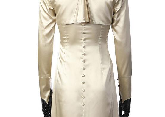 Cosplaydiy Game Resident Cosplay Evil 8 Alcina Dimitrescu Costume White Dress Adult Child Women Costume Suit Halloween Party