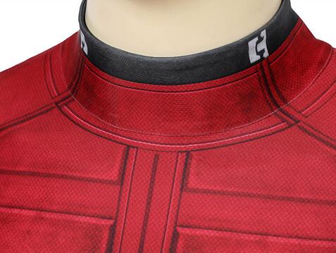 Movie Deadpool Cosplay Wade Wilson Cosplay Costume Deadpool Printed Jumpsuit Red Bodysuit Halloween Superhero Costume