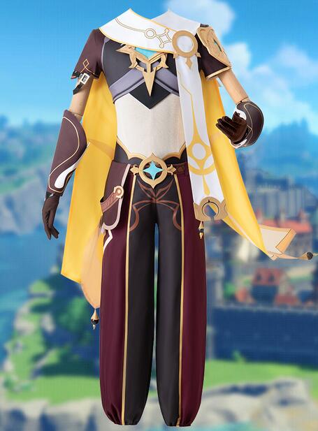 Genshin Impact Aether Cosplay Costume Uniform Wig Anime Halloween High-quality Costumes for Women Game