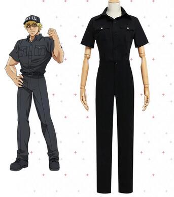 Anime Cells At Work Killer T Cell Cosplay Costume Hataraku Saibou Halloween Cosplay Clothing Uniform Wig Adult Size Full Set