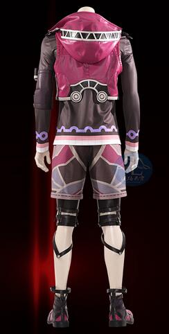 Xenoblade Chronicles Shulk Cosplay Costume Adult Halloween Game Outfit Custom Made Any Size Red Leather Jacket