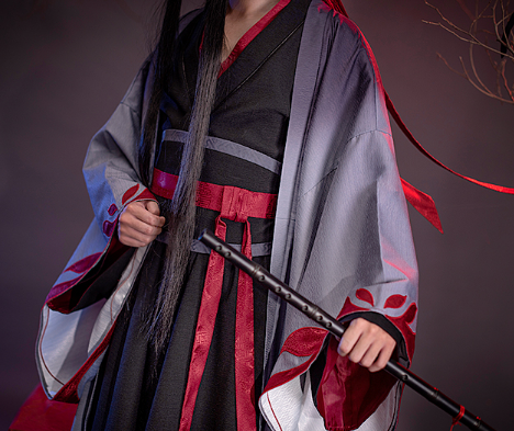 DokiDoki-SR Dao Mo To Shi Cosplay Yiling Patriarch Ver Wei Wu Xian Cosplay Costume Men Wei Wuxian Mo Dao Zu Shi Yiling Patriarch