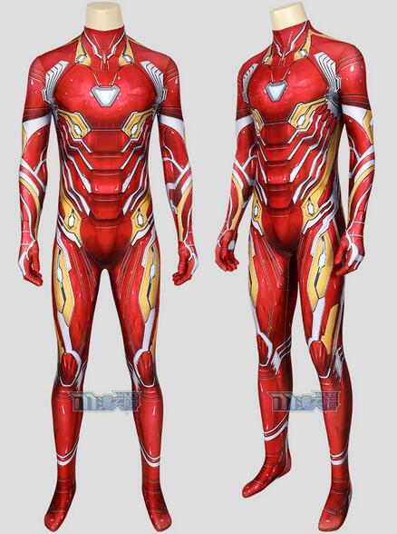 Iron Man Cosplay Movie Avengers Infinity War Avengers Endgame Iron Man Tony Stark Nanotech Suit Superhero Costume for Men