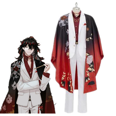 Hololive Vtuber Luxiem Vox Akuma Cosplay Costume Vox Akuma Halloween Party Suit Uniforms outfit anime kimono