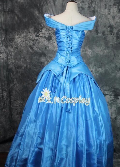 2020 New Arrival Princess Aurora Cosplay Costume For Adult women Party Costume Blue Dress Custom-Made