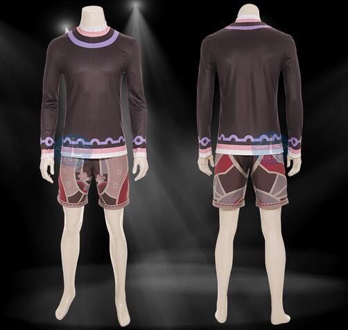 Xenoblade Chronicles Shulk Cosplay Costume Adult Halloween Game Outfit Custom Made Any Size Red Leather Jacket