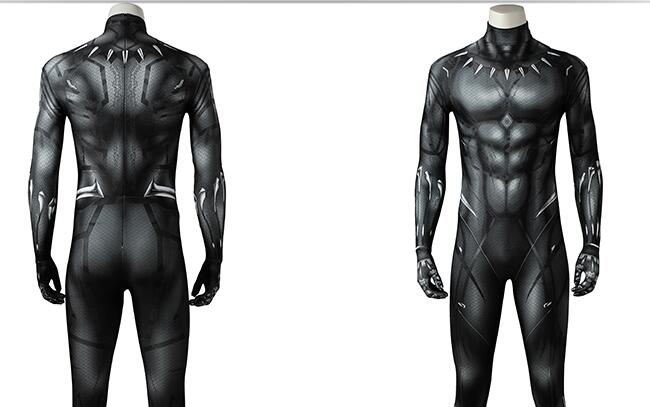 Halloween Black Panther Cosplay Costume 3D Print Adults Kids Newest T'Challa Superhero Zentai Suit Bodysuit Men Party Jumpsuit