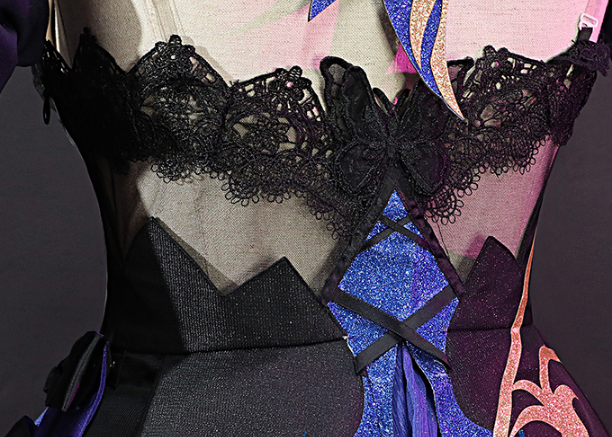 Game Genshin Impact Keqing Cosplay Costume Opulent Splendor Keqing New Skin Halloween Costume Fancy Women Sexy Dress S-XXL