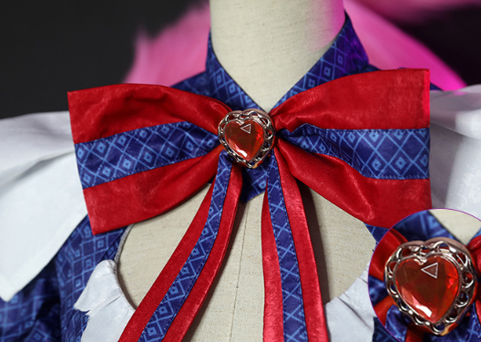 The Game Arena of Valor Cos Daji Cute Maid outfit coffee star Cosplay Women's Deep blue Maid Costume B