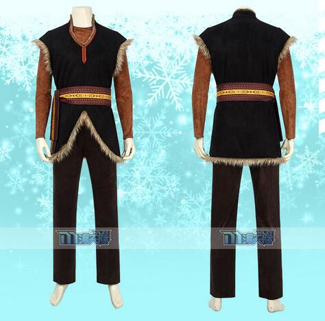 Kristoff Olaf Costume Deluxe Suits Fancy Party Cosplay Halloween Carnival Outfit For Adult Men