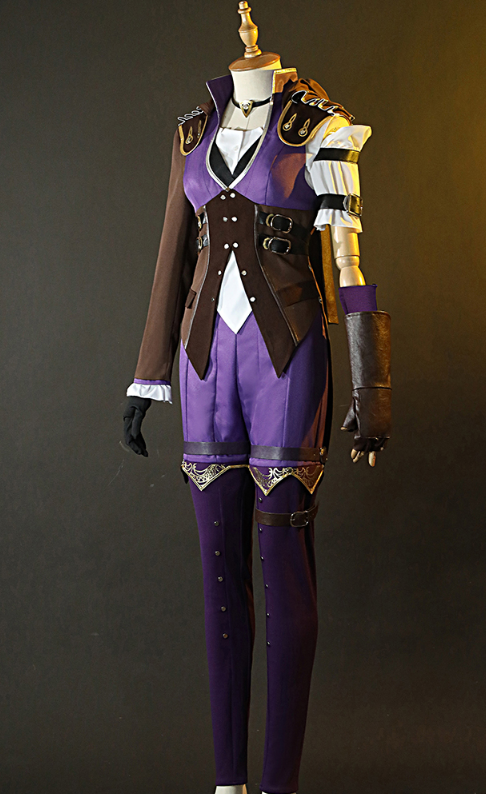 Anime Game LOL Caitlyn Violet Battle Of Two Cities Suit Daily Uniform Cosplay Costume Halloween Women Caitlyn Kiramman