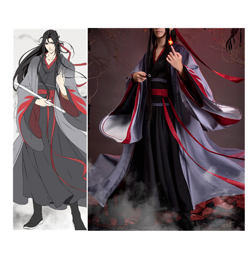 DokiDoki-SR Dao Mo To Shi Cosplay Yiling Patriarch Ver Wei Wu Xian Cosplay Costume Men Wei Wuxian Mo Dao Zu Shi Yiling Patriarch