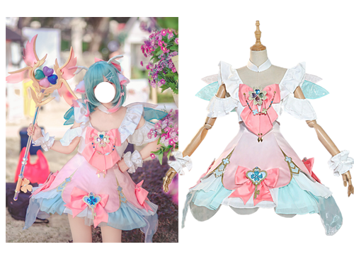 Honor Of Kings Yao Magical Girl Four-leaf Clover Prayer Cosplay Costume Female Cosplay Props Performance Party Birthday Gift