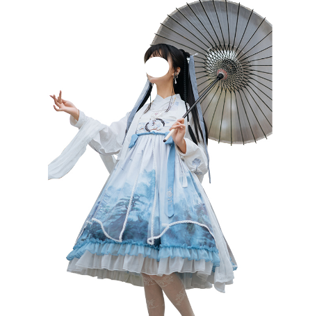 DokiDoki-SR Anime Dao Mo To Shi Cosplay Costume Lan Wangji Doujin Gril Dress Mo Dao Zu Shi Anime Lan Wang Ji Lotia Cosplay