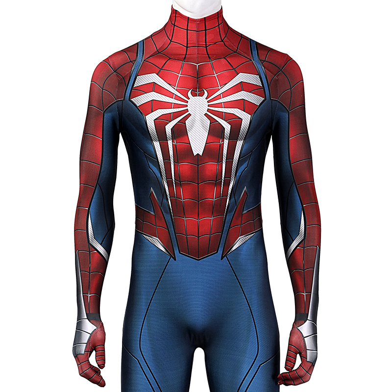 From movie Advanced Version Movie Iron costume Cosplay 3D Print Spandex Homecoming Costume Bodysuit Halloween cosplay Jumpsuit