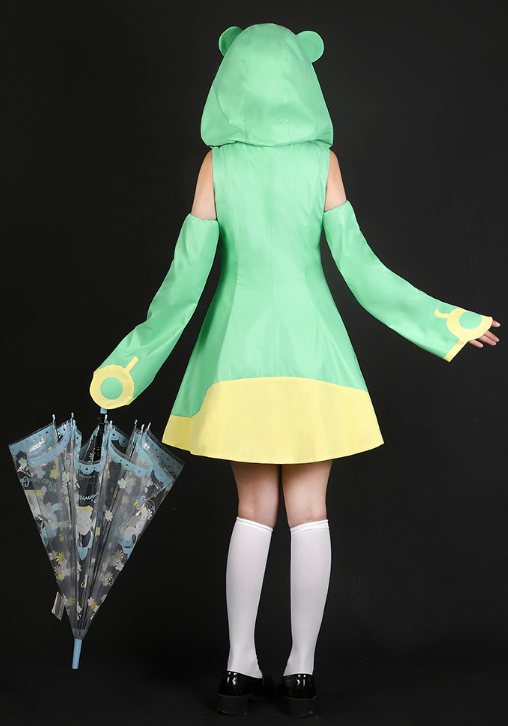 Lardoo Shugo Chara Cosplay Costume Anime Shugo Chara Cosplay Cute Frog Raincoat Dress