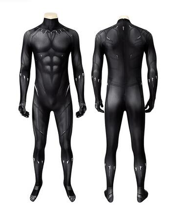 Black SuperHero Costume Panther 3D Printed Halloween Costume Cosplay Lycra Spandex Bodysuit Superhero Zentai Suit for Adult/Kids