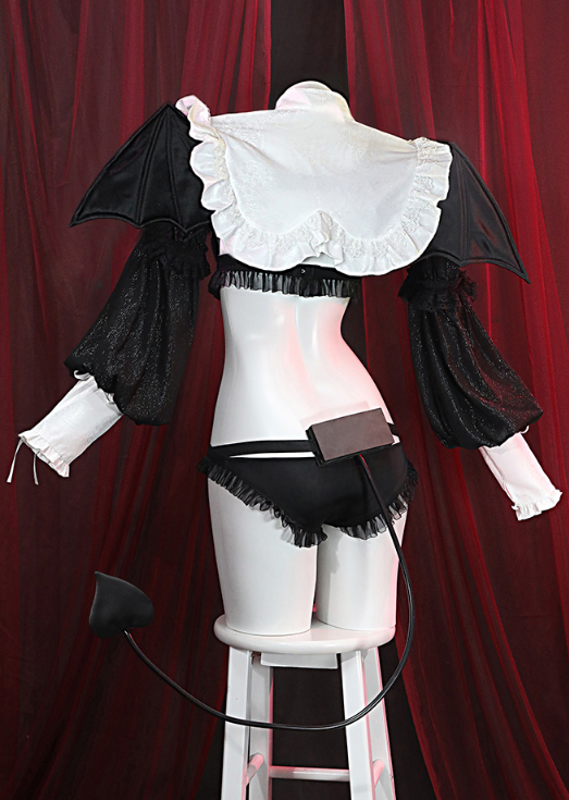 Kitagawa Little Devil Cosplay Costume Wig My Dress-Up Darling Cute Sexy Women Anime Headwear Wing Horn Accessories Full Set
