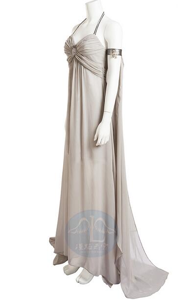 Superhero Daenerys Targaryen Cosplay Costume Long Grey Dress for Halloween Carnival Party Women Outfits Any Size
