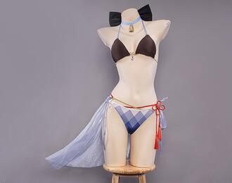 Cosplay Ganyu Swimsuit Exclusive Ganyu Full Set Game Genshin Impact Fanart Ganyu Swimsuit Cosplay Costume Full Set