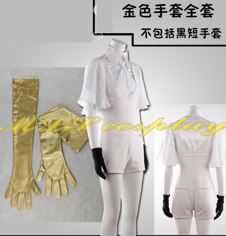 Land of the Lustrous Phosphophyllite Moon Shirt Suspenders Jumpsuits Uniform Outfit Anime Customize Cosplay Costumes