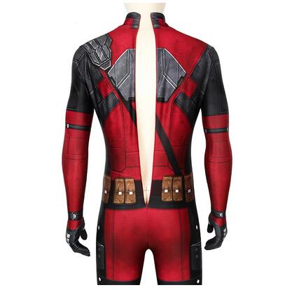 Deadpool Cosplay Costume Adult Tights Wade Winston Wilson Cosplay Stretch Jumpsuit Cosplay Halloween Superhero Costume