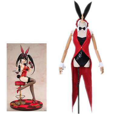 Date A Live Tokisaki Kurumi Cosplay Nightmare Anime Cos Rabbit Bunny Girl Costume Sets