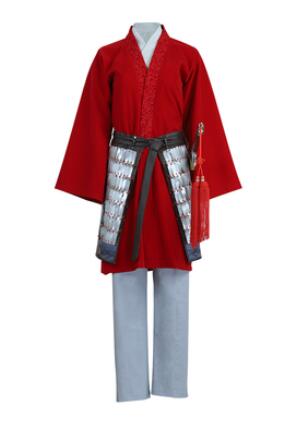 Movie Mulan Cosplay Costume Princess Hua Mulan Red Gown Dress Fa Mu Lan Chinese Ancient Style Suit Halloween Outfit
