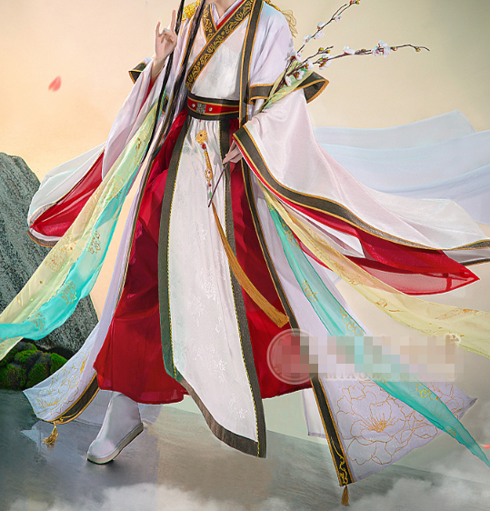 COS-HoHo Anime Heaven Official's Blessing XieLian Tian Guan Ci Fu Xie Lian Ancient Gorgeous Uniform Cosplay Costume Men Suit