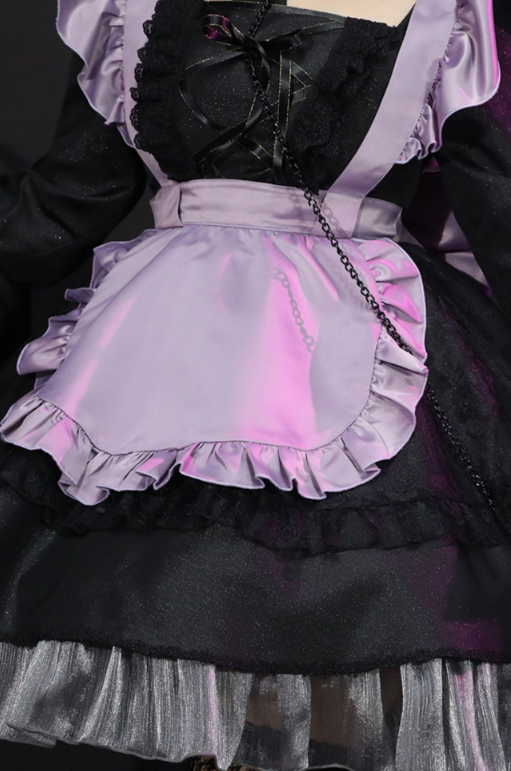CoCos-SS Anime My Dress-Up Darling Marin Kitagawa Maid Outfit Costume Anime Cosplay Shizuku Kuroe Maid Costume with Cosplay Wig