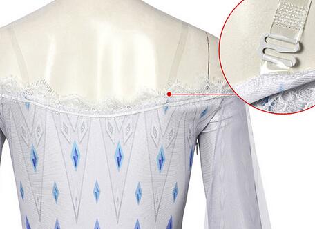 Ice Snow Queen 2 Cosplay Elsa Costume Adult Women Stage Princess Dress Fancy Halloween Carnival Party Gown