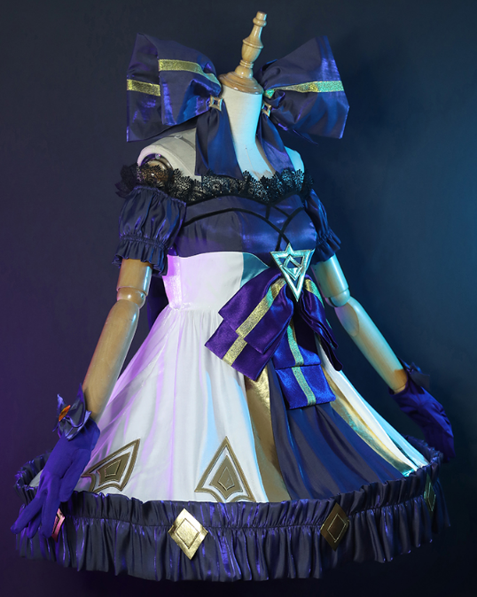 LOL Gwen Cosplay Costume League of Legends The Hallowed Seamstress Battle Lolita Dress Gorgeous