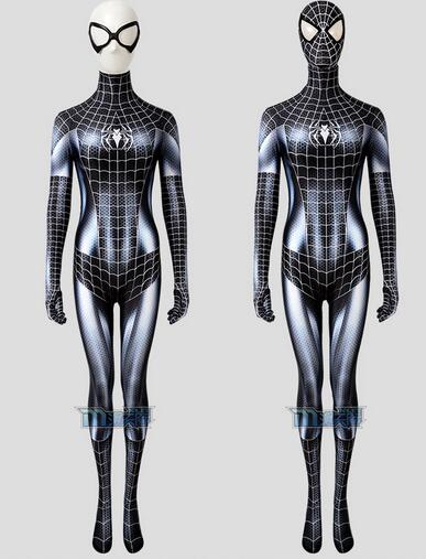Comic Black Cat Cosplay Woman Spiderman Cosplay 3D Printed Jumpsuits Halloween Costume for Women Superhero Costume