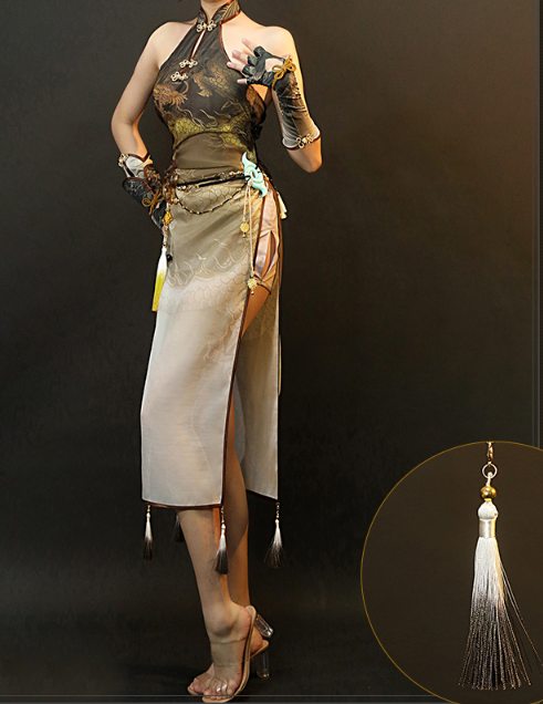 Game Naraka: Bladepoint Canaan Cosplay Costume Women Sexy Cheongsam Dress Party Outfits Halloween Carnival Uniforms Custom Made