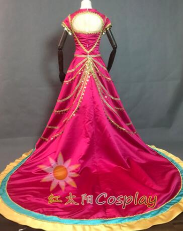 New Version Movie Jasmine Princess Top Quality Cosplay Costume For Adult Women Girls Halloween Costume Party