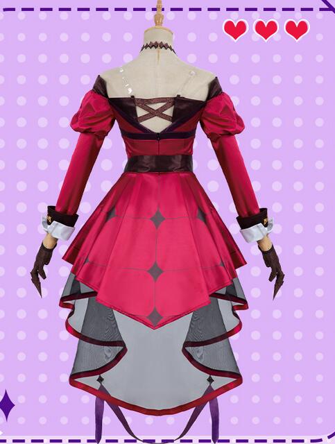 VTuber Hololive Hyakumantenbara Salome Cosplay Costume Red Vtuber  Cosplay DressUniform Christmas Halloween Custom Made