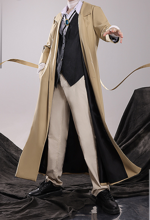 Anime Bungo Stray Dogs Cosplay Dazai Osamu Cosplay Costume Uniform Anime Bungo Stray Dogs Dazai Osamu