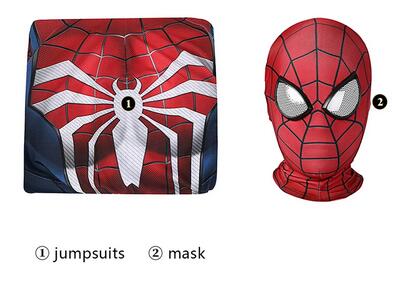 Marvel Spiderman PS5 2 Costume Cosplay Kids Peter Jumpsuit Parker Spiderman Suits for Kids MovieSuperhero Costume