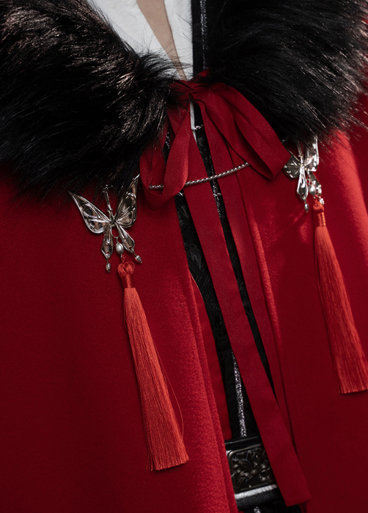 COS-HoHo Anime Heaven Official’s Blessing HuaCheng Tian Guan Ci Fu Hu Cheng Cloak Ancient Cape Uniform Cosplay Costume Unisex