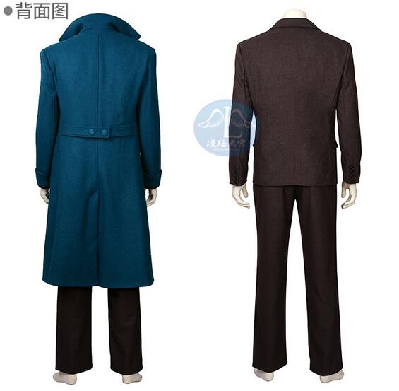 Fantastic Beasts and Where to Find Them Newt Scamander Coat Suit Cosplay Halloween Christmas Party Costume