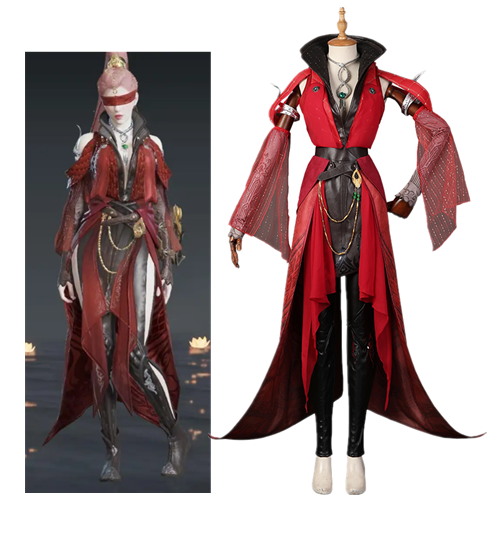 Game Naraka: Bladepoint Ning hongye Cosplay Costume Chinese Ancient Red Dress Women Party Suit Halloween Outfits Custom Made
