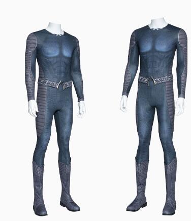 Superhero Arthur Curry Cosplay Costume Jumpsuit Halloween Zentai Suit for Adult Men Custom Size