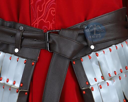 Movie Mulan Cosplay Costume Princess Hua Mulan Red Gown Dress Fa Mu Lan Chinese Ancient Style Suit Halloween Outfit