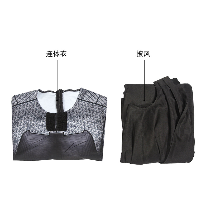Justice Cosplay League Bat Man Cosplay Costume Bruce Wayne Leather Suit Men Halloween Outfit Custom Made