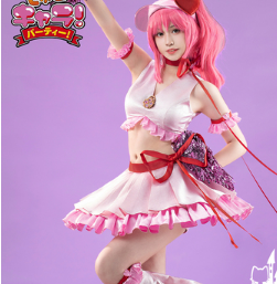 Shugo Chara Hinamori Amu Club Heart Cosplay Costume Battle Suit Sweet Lovely Dress Uniforms Halloween Carnival Party Outf