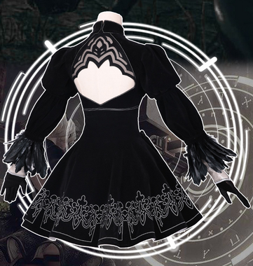 Game Cosplay NieR:Automata 2B Cosplay YoRHa No. 2 Type B Costume Women Halloween Costume NieR Automata