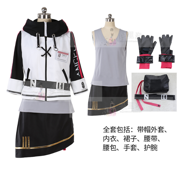 Arknights EXUSIAI Cosplay Costume Game Sniper Uniform Men Women Halloween Costume Daily Outfit Custom Made Any Size