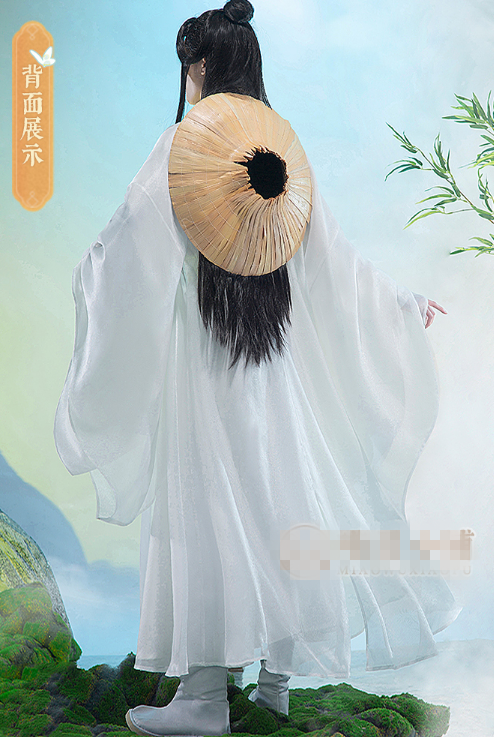 COS-HoHo Anime Heaven Official's Blessing XieLian Tian Guan Ci Fu Xie Lian White Ancient Handsome Uniform Cosplay Costume Men