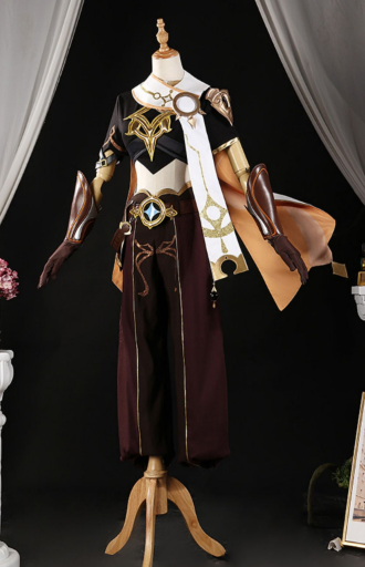 Genshin Impact Traveler Kong Cosplay Costume Man Christmas Cosplay Uniforms Top+Pants